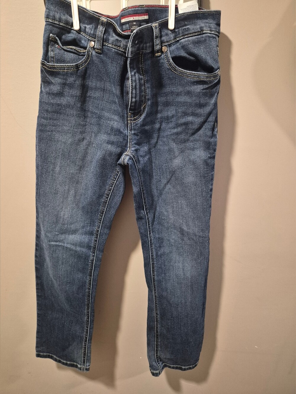 Tommy Hilfiger Boys Slim Straight Dark Blue Denim Jeans